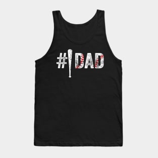 Number One Baseball Dad for Fathers Day #1 Daddy Tank Top